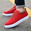 BORAMAX Men's Black Low Top Shoes Canvas Sneaker with Soft Insole Causal Dress Shoes for Men Comfortable Walking Shoes view 4