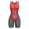 Sparx Women Triathlon Suit Tri Short Racing Cycling Swim Run (XL, Gray/Coral) view 2