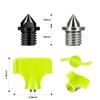 Nuolifee 3.2mm 1/8 Inch Track Spikes, 100 Pieces Hard Steel Spikes for Track Shoes, Track and Cross Country Spikes with Spike Wrench, Replacement Spikes for Sprint Sports Short Running Shoes view 2