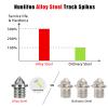 Nuolifee 3.2mm 1/8 Inch Track Spikes, 100 Pieces Hard Steel Spikes for Track Shoes, Track and Cross Country Spikes with Spike Wrench, Replacement Spikes for Sprint Sports Short Running Shoes view 3