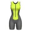 Sparx Women Triathlon Suit Tri Short Racing Cycling Swim Run (XL, Gray/Lime) view 2