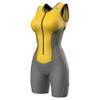 Sparx Women Triathlon Suit Tri Short Racing Cycling Swim Run (XL, Gray/Yellow) view 1