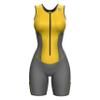 Sparx Women Triathlon Suit Tri Short Racing Cycling Swim Run (XL, Gray/Yellow) view 2