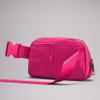 YOSHUYUKI Fanny Pack Cross Body Small Crossbody Bags for Women Men Trendy Nylon Waterproof Mini Purse Travel Running Belt Bag Lulu Dupes Bum Hip Chest Waist Pack Side Bag Must Have Hot Pink view 3