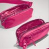 YOSHUYUKI Fanny Pack Cross Body Small Crossbody Bags for Women Men Trendy Nylon Waterproof Mini Purse Travel Running Belt Bag Lulu Dupes Bum Hip Chest Waist Pack Side Bag Must Have Hot Pink view 4