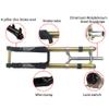 Zoom Bicycle Fork Magnesium Alloy Front Airfork 26" /27.5" Travel 170mm Bike Fork Magnesium Alloy Suspension Fork (White, 26 Inch) view 3