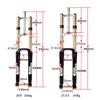 Zoom Bicycle Fork Magnesium Alloy Front Airfork 26" /27.5" Travel 170mm Bike Fork Magnesium Alloy Suspension Fork (White, 26 Inch) view 4