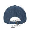 2 Pack Vintage Washed Distressed Baseball Caps for Women Men Low Profile Adjustable Unconstructed Baseball Cap (Navy Blue+Black) view 3