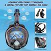 WSTOO Mask Fins Snorkel Set,Snorkeling Gear for Adults,Full Face Snorkel Mask & Adjustable Swim Fins,Dry Top System Anti-Fog Anti-Leak view 3