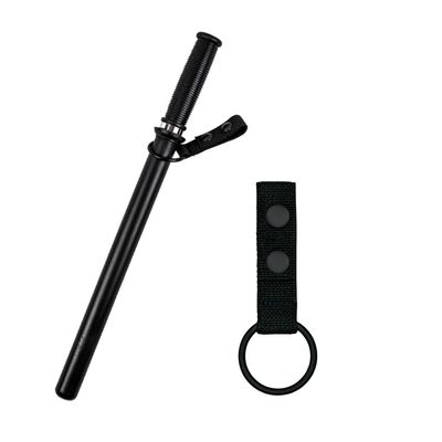 Hero's Pride Ballistic Baton Ring for Duty Belt, Tactical Nylon Straight Baton Holder, EDC Flashlight Case for Law Enforcement Officers, Universal Fit