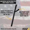 Hero's Pride Ballistic Baton Ring for Duty Belt, Tactical Nylon Straight Baton Holder, EDC Flashlight Case for Law Enforcement Officers, Universal Fit view 3