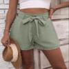 SOFULU Frill Trim Belted Shorts (Color : Mint Green, Size : X-Large) view 3