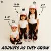 Funky Junque Baby 4th of July Trucker Hat, Infant and Toddler Mesh Cap Sizes 0-6m, 12-18m, Adjustable Snapback - Hot Pink/White view 3