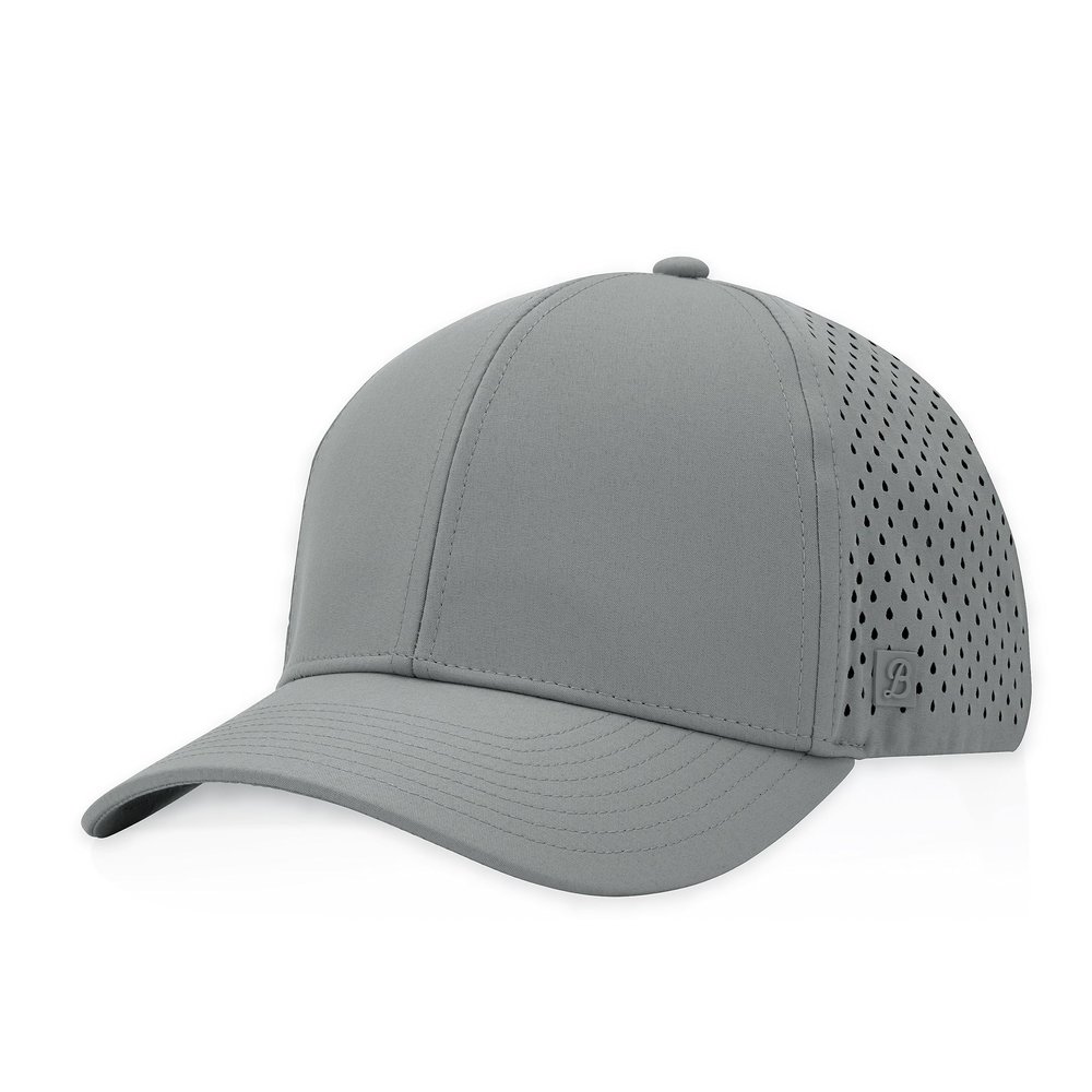 Billest Ivins Snapback Hat | Men's & Women's Fitted Baseball Cap | 6 Panel Blank Cap | Breathable & Lightweight | Outdoor | Running hat with Curved Brim - Dark Grey