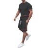 Short Sets for Men 2 Piece Urban Hip Hop Graphic Summer Tracksuit Jogging Casual Set Short Sleeve Tshirts Shorts Set