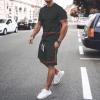 Short Sets for Men 2 Piece Urban Hip Hop Graphic Summer Tracksuit Jogging Casual Set Short Sleeve Tshirts Shorts Set view 2