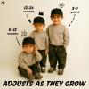 Funky Junque Toddler Flat Brim Hat - Black/Faux Leather Brim: Small (12-24 Months) view 3