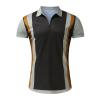 WABEOR Mens 2 Piece Short Set Outfits Summer Casual Fashion Zip Up Polo Shirt and Short Sets Graphic Designer Tracksuits Khaki view 4