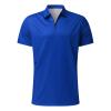 Mens Vacation Outfits Set Casual Fashion Urban Striped Polo Shirt and Short Sets Summer Tracksuits Two Piece Sets Blue view 3