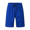 Mens Vacation Outfits Set Casual Fashion Urban Striped Polo Shirt and Short Sets Summer Tracksuits Two Piece Sets Blue view 4