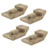 Mytee Products ITI Low-Profile Shipping Container Skates with Plugs - Moving or Loading Heavy Objects Made Easier Using Container Skates (4 Pack) view 1
