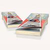 Skip's Garage US Coast Guard Cornhole Set - 2x4 Boards (Corn Filled Bags) - Include Edge Lights + Score Tower view 1