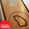 Skip's Garage Georgia State Stained Cornhole Set - 2x4 Boards (All Weather Bags) - Include Hole Lights + Score Tower view 2