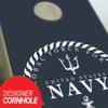 Skip's Garage US Navy Global Cornhole Set - 2x4 Boards (Corn Filled Bags) - Include Hole Lights + Score Tower view 2