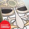 Skip's Garage Tiki Face Natural Cornhole Set - 2x4 Boards (Corn Filled Bags) - Include Hole Lights + Score Tower view 2