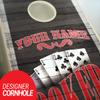 Skip's Garage Poker Cornhole Set - 2x4 Boards (All Weather Bags) - Include Score Tower view 2