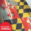 Skip's Garage Maryland Distressed State Flag Cornhole Set - 2x4 Boards (All Weather Bags) - Include Case + Score Tower view 2