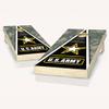 Skip's Garage US Army Cornhole Set - 2x4 Boards (Corn Filled Bags) - Include Edge Lights + Score Tower view 1