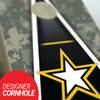 Skip's Garage US Army Cornhole Set - 2x4 Boards (Corn Filled Bags) - Include Edge Lights + Score Tower view 2