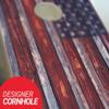 Skip's Garage Country Rustic American Flag Cornhole Set - 2x4 Boards (Corn Filled Bags) - Include Board Hole Lights view 2