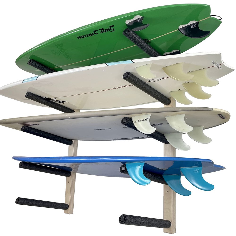Surfboard Wall Rack - Holds 5 Boards