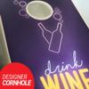 Skip's Garage Drink Wine & Unwind Cornhole Set - 2x4 Boards (All Weather Bags) - NO Accessories view 2