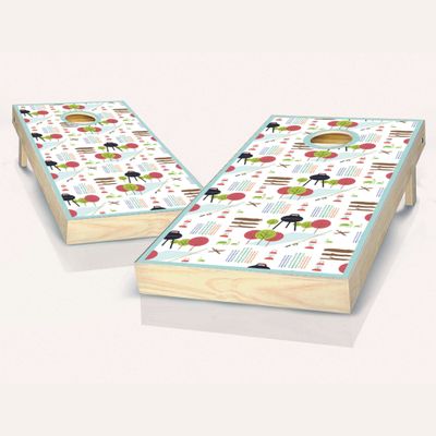 Skip's Garage Casual Outdoors Cornhole Set - 2x4 Boards (All Weather Bags) - Include Score Tower