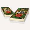 Skip's Garage Skull Attire Cornhole Set - 2x4 Boards (All Weather Bags) - Include Carry Case view 1