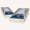 Skip's Garage US Navy Cornhole Set - 2x4 Boards (All Weather Bags) - Include Carry Case view 1