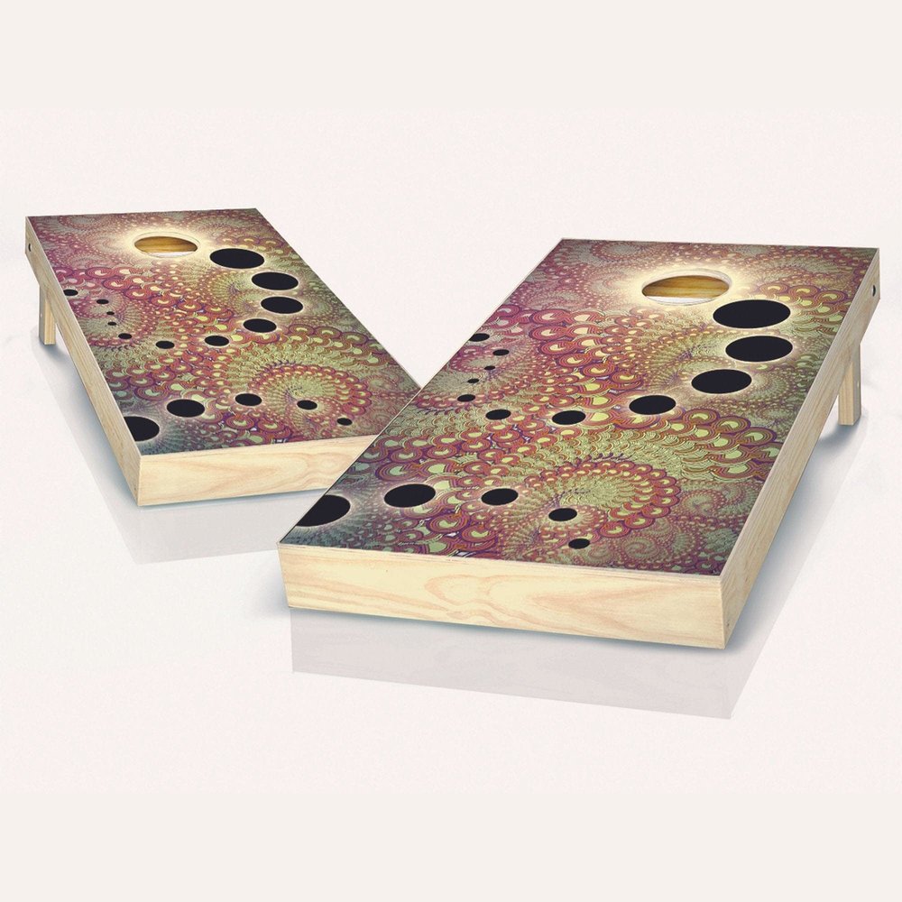 Fractal Shift Cornhole Set - 2x4 Boards (All Weather Bags) - NO Accessories
