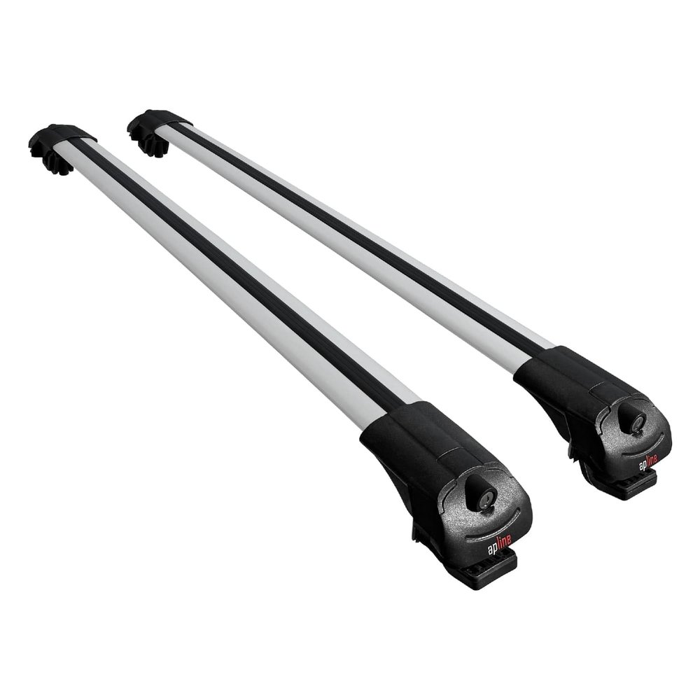 apline Compatible with Dacia Duster 2 (HM) 2018-2024 ACE-1 Car Roof Rack Cross Bar Grey Aluminium 2 Bars