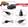 apline Compatible with Dacia Duster 2 (HM) 2018-2024 ACE-1 Car Roof Rack Cross Bar Grey Aluminium 2 Bars view 4