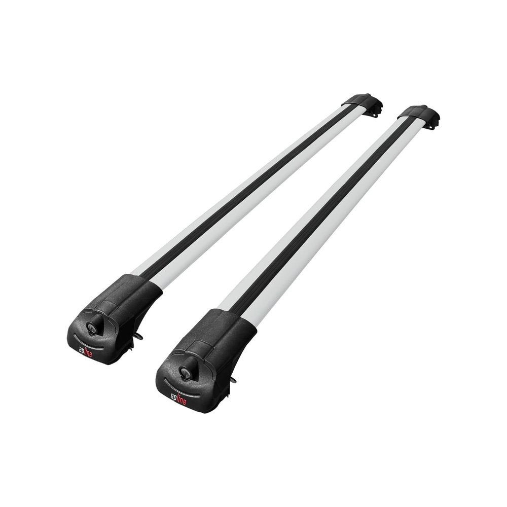apline Compatible with Skoda Yeti (5L) 2009-2017 ACE-1 Model Car Roof Rack Cross Bar Gray Aluminium 2 Bars