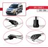 apline Compatible with Opel Combo D 2012-2018 ACE-1 Car Roof Rack Cross Bar Grey Aluminium 2 Bars view 4