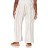 Briggs New York Womens Linen Pull On Wide Leg Casual Pants, Orange/Yellow/Blue/White/Grey, 12 US view 2