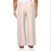 Briggs New York Womens Linen Pull On Wide Leg Casual Pants, Rust/Denim/Beige, 10 US view 2