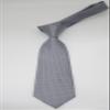 Geotae Zerun New Classic Solid Checks Paisley JACQUARD WOVEN Silk Men's Tie Necktie (Grey) view 4