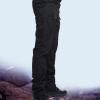 Uillui Tactical Waterproof Pants for Men Flex Stretch Work Pants Relaxed Fit Ripstop Cargo Pants for Outdoor Combat Hiking Black view 2