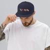 Adult Men Women Snapback Hat Embroidered Sushi Navy view 3