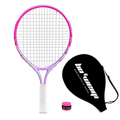 bo'weiqi 17" Kids Tennis Racket for Aged 2-4, Lightweight Toddler Tennis Racket for Outdoor/Indoor Sports Including 1 Tennis Racket,1 Non-Slip Grip and 1 Shoulder Strap Bag Easy Carry(Pink)